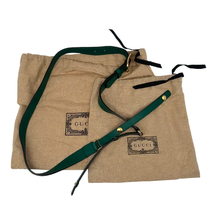 Gucci Blondie small grünes Leder Interlocking G Handtasche / sehr gut Gucci