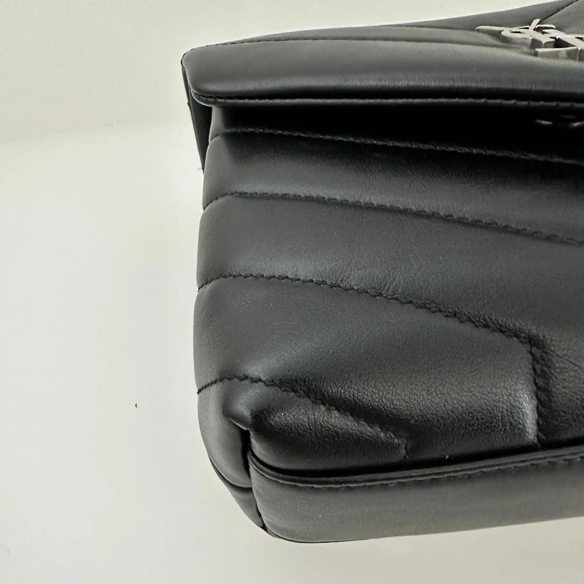 Saint Laurent YSL LouLou Toy schwarz silber Hardware Leder / sehr gut Saint Laurent