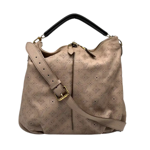 Louis Vuitton Mahina Selene MM Tas Taupe Leer