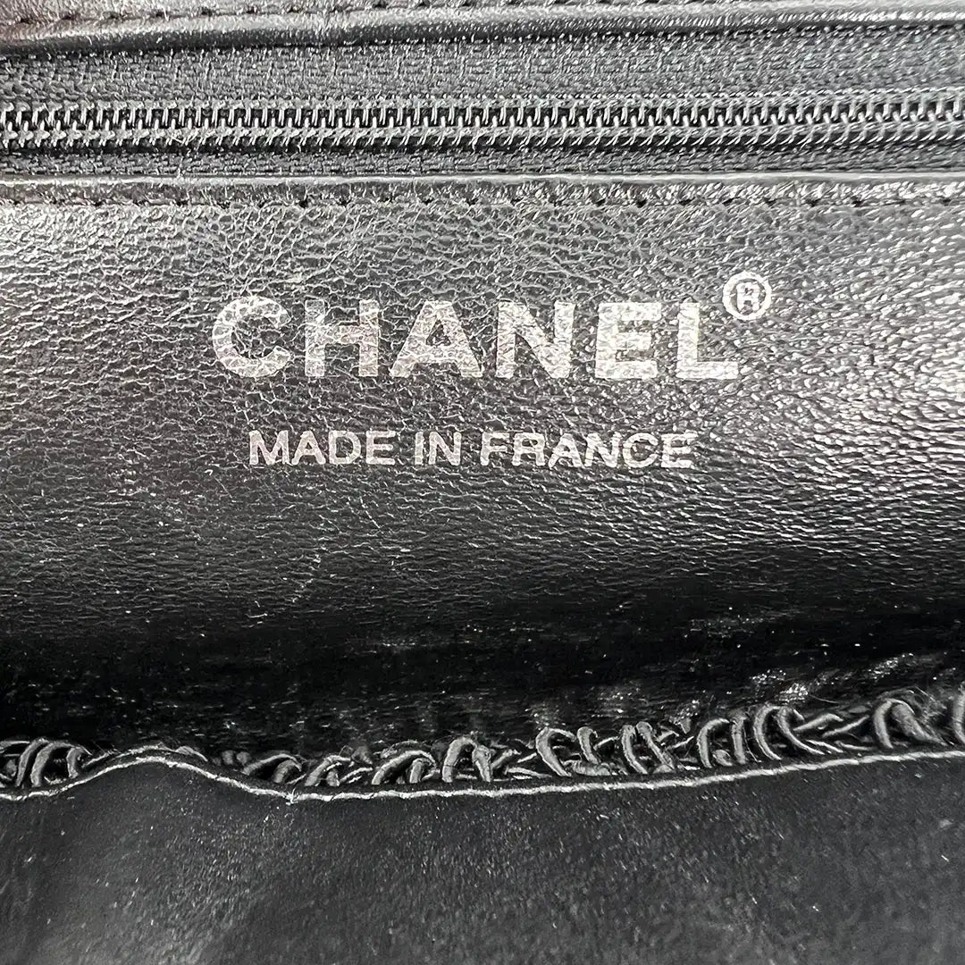 Chanel Vintage Supermodel Häkeltasche CC Logo / sehr gut Chanel