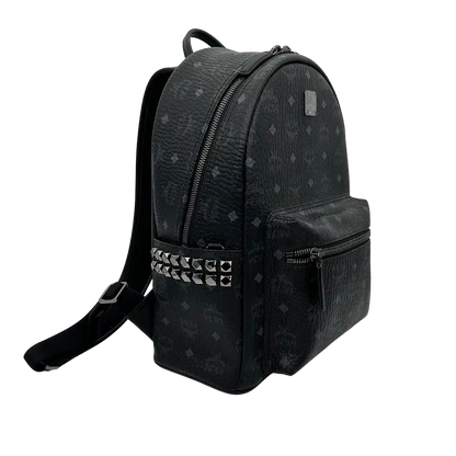 MCM Stark Small Medum Rucksack Monogram schwarz / neuwertig MCM