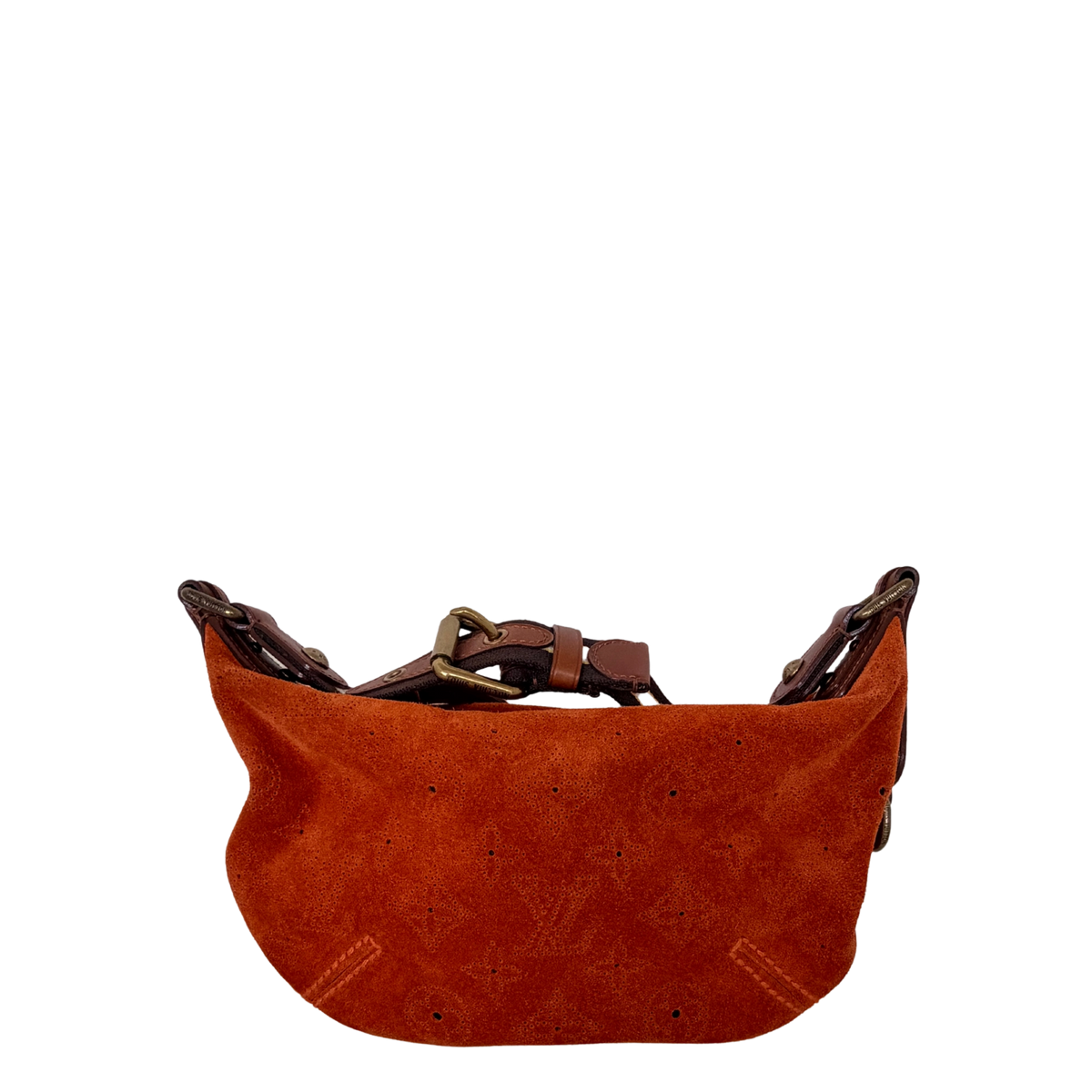 Louis Vuitton Limited Edition Orange Monogram Suede Onatah PM Bag / neuwertig Louis Vuitton