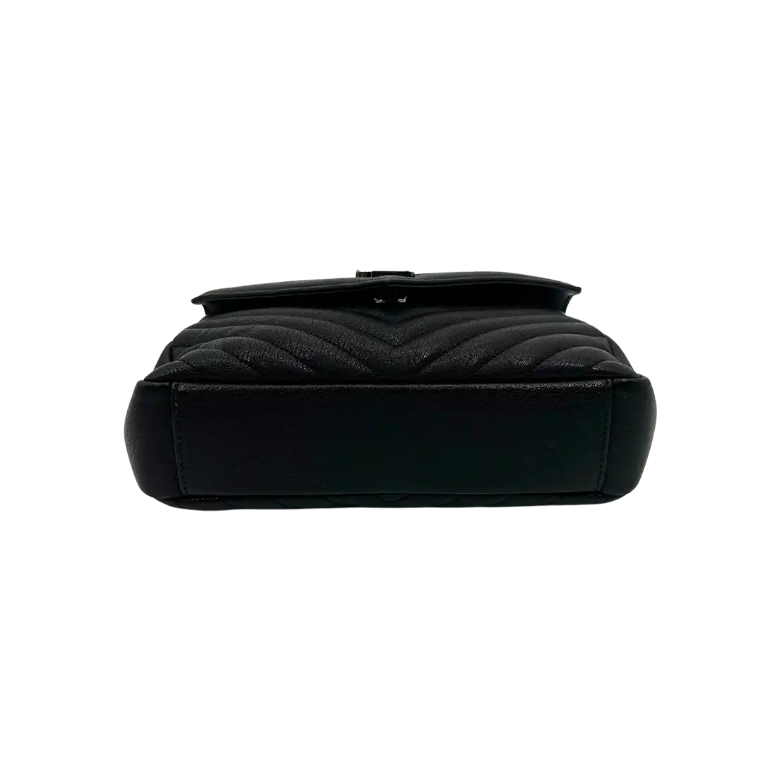 Saint Laurent YSL College Medium Handtasche schwarz Lammleder / sehr gut Saint Laurent