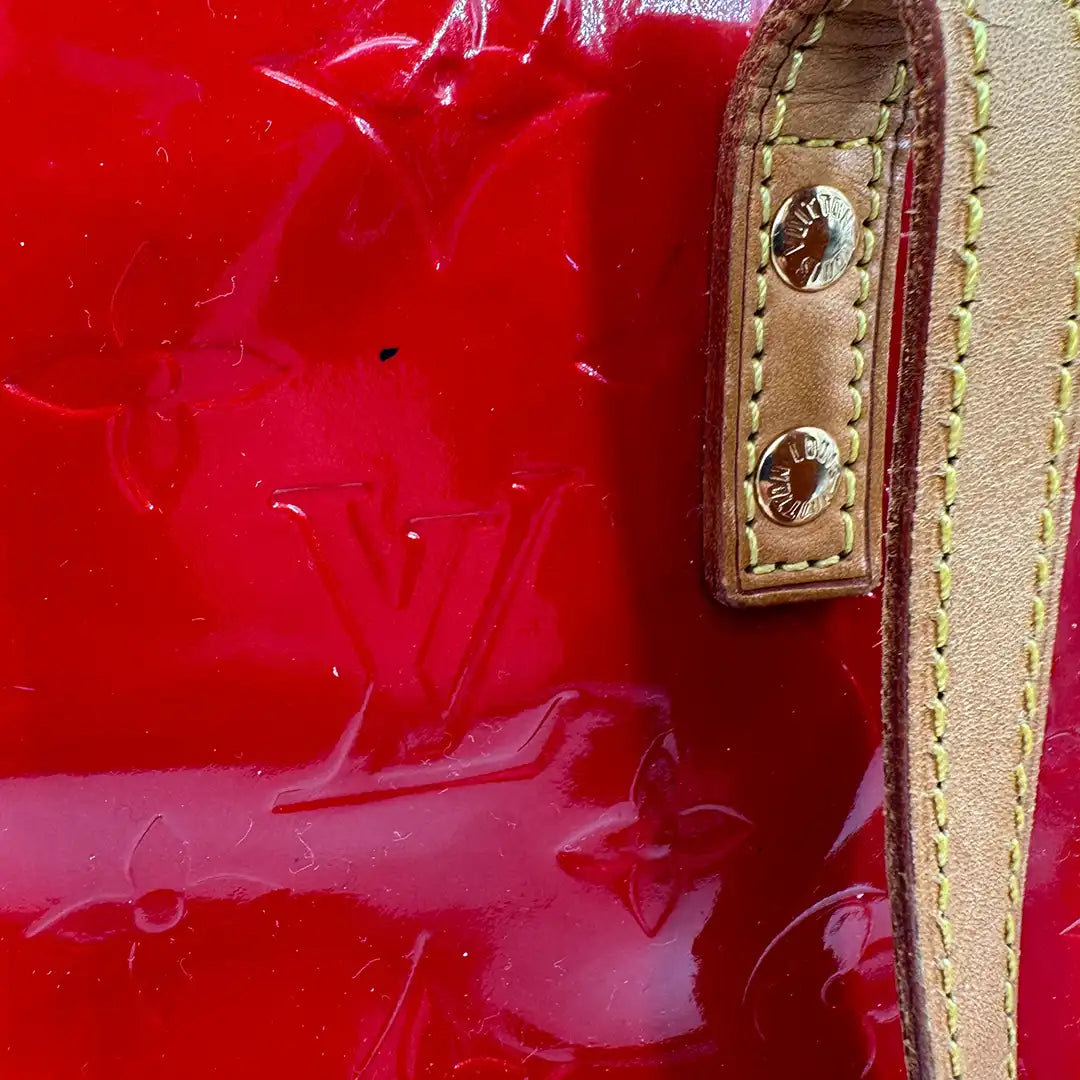 Louis Vuitton Vernis Reade MM Handtasche rot M91086 / gut Louis Vuitton