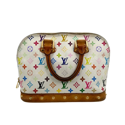 Louis Vuitton Takashi Murakami Alma PM Multicolor White / akzeptabel Louis Vuitton