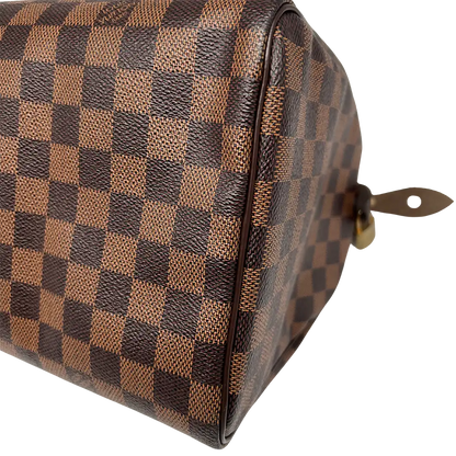 Louis Vuitton Speedy 30 Damier Ebene Hot Stamping J.S. Fullset / neuwertig Louis Vuitton