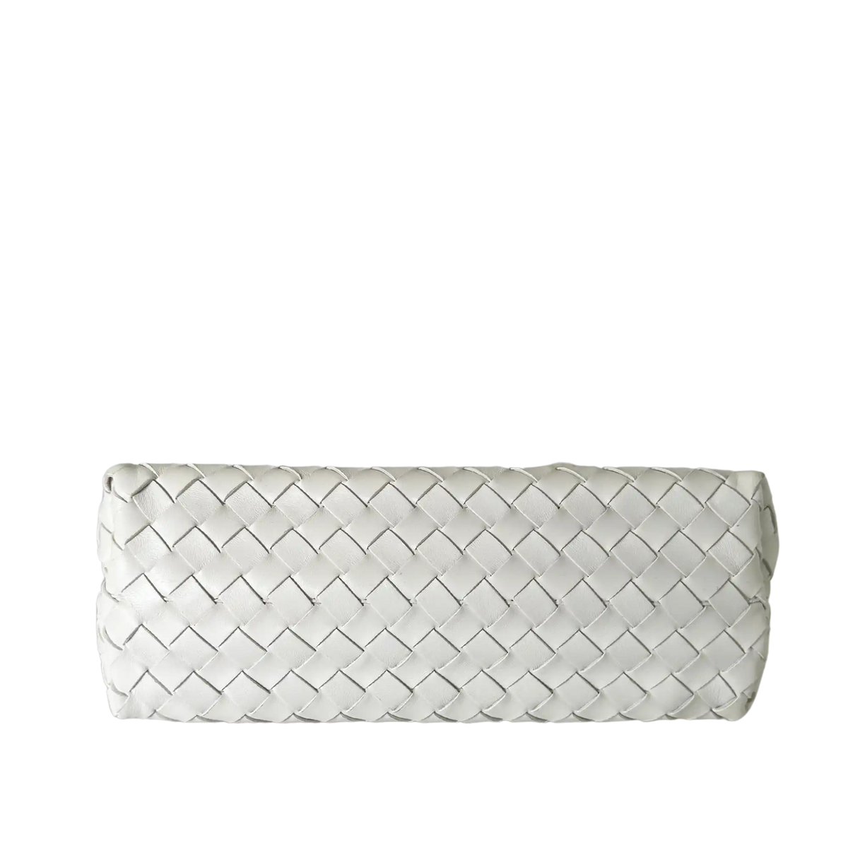 Bottega Veneta East/West Andiamo kleine Tote aus Intrecciato-Leder weiß 2023 / sehr gut Bottega Veneta