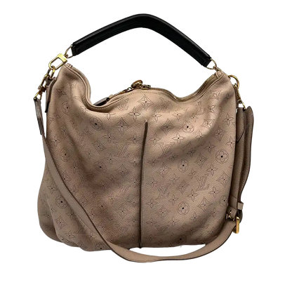 Louis Vuitton Mahina Selene MM Tasche Leder Taupe / gut Louis Vuitton