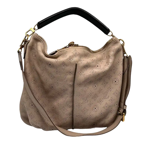 Louis Vuitton Mahina Selene MM Tasche Leder Taupe / gut Louis Vuitton