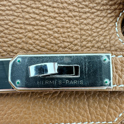 ANGEBOT DER WOCHE: Hermès Birkin Bag 35 Togo Leder braun Palladium Hardware 2011 / sehr gut Hermès