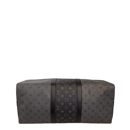 Louis Vuitton Keepall 50 Bandouliere Monogram Eclipse Reverse 50 grau / ungetragen Louis Vuitton