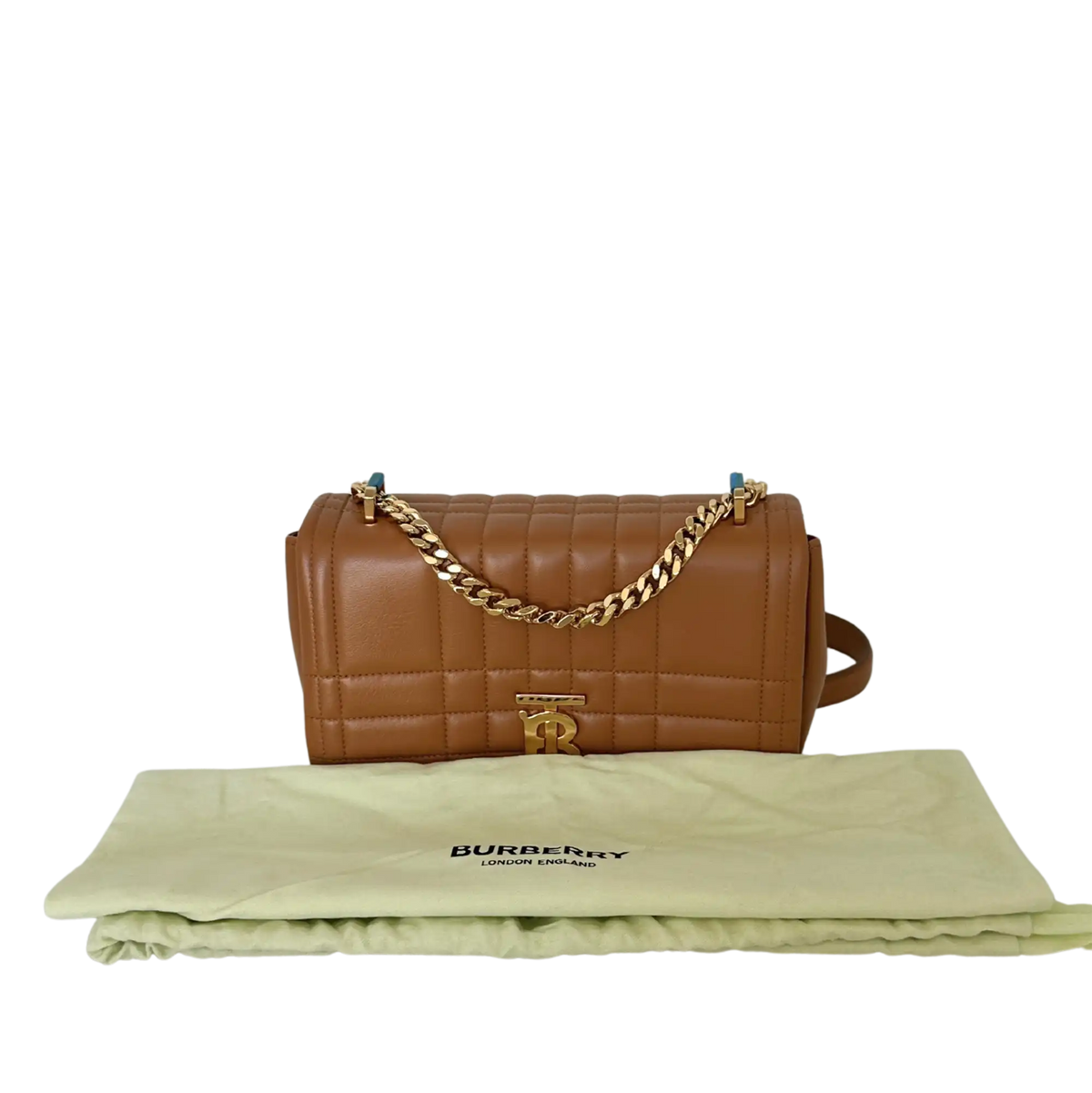 Burberry kleine Lola Handtasche Leder braun / ungetragen Burberry