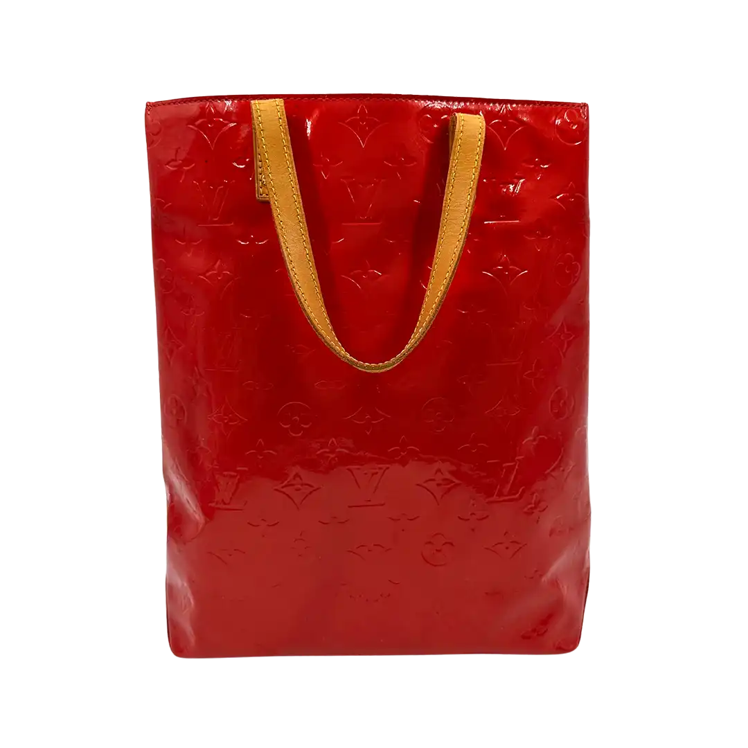 Louis Vuitton Vernis Reade MM Handtasche rot M91086 / gut Louis Vuitton
