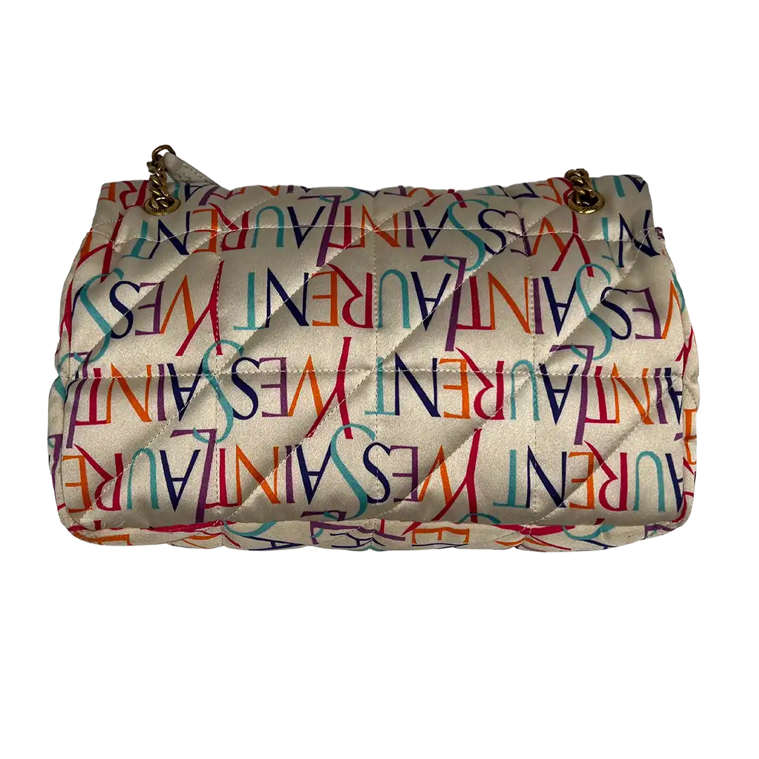Saint Laurent Jamie Chain Bag Carre Rive Gauche printed Silk / Sehr gut Saint Laurent