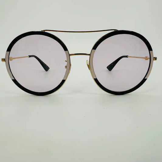 Gucci Damen GG0061S 006 Sonnenbrille, schwarz gold creme  56 / sehr gut Gucci