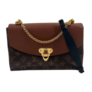 Louis Vuitton Saint Placide Monogram Canvas en Leren Tas bruin