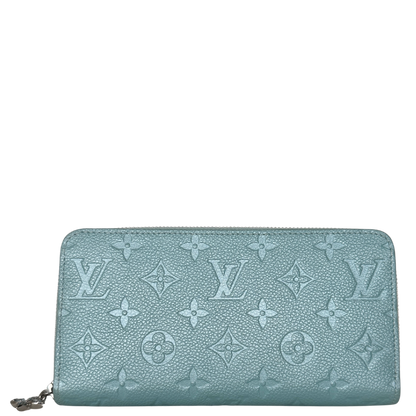 Louis Vuitton Zippy Shimmery Empreinte Monogram M12680 Azul Frost Fullset / neuwertig Louis Vuitton