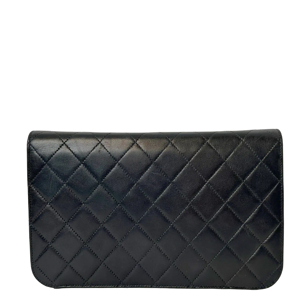 Chanel Timeless Wallet on Chain Vintage Lammleder schwarz mit ID Card / gut Chanel