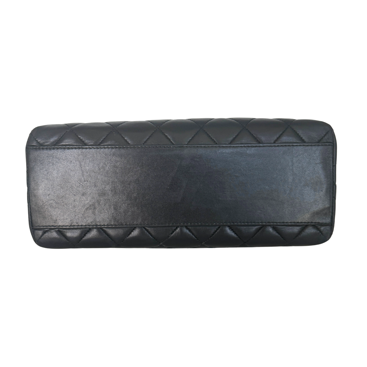 Chanel Matelasse Top Handle Handtasche Schwarz / akzeptabel Chanel