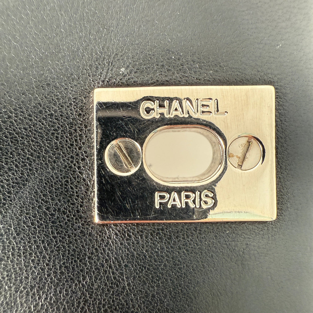 Chanel Matelasse Top Handle Handtasche Schwarz / akzeptabel Chanel