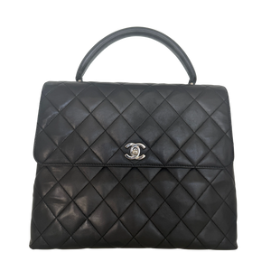 Chanel Matelasse Top Handle Handtas Zwart