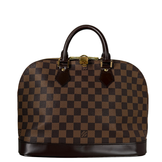 Louis Vuitton Alma PM Damier Ebène Canvas Bruin Goud