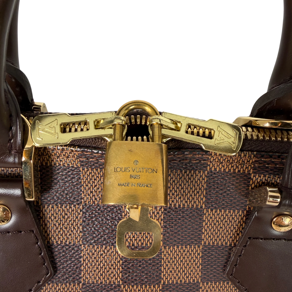 Louis Vuitton Alma PM Damier Ebène Canvas Braun Gold