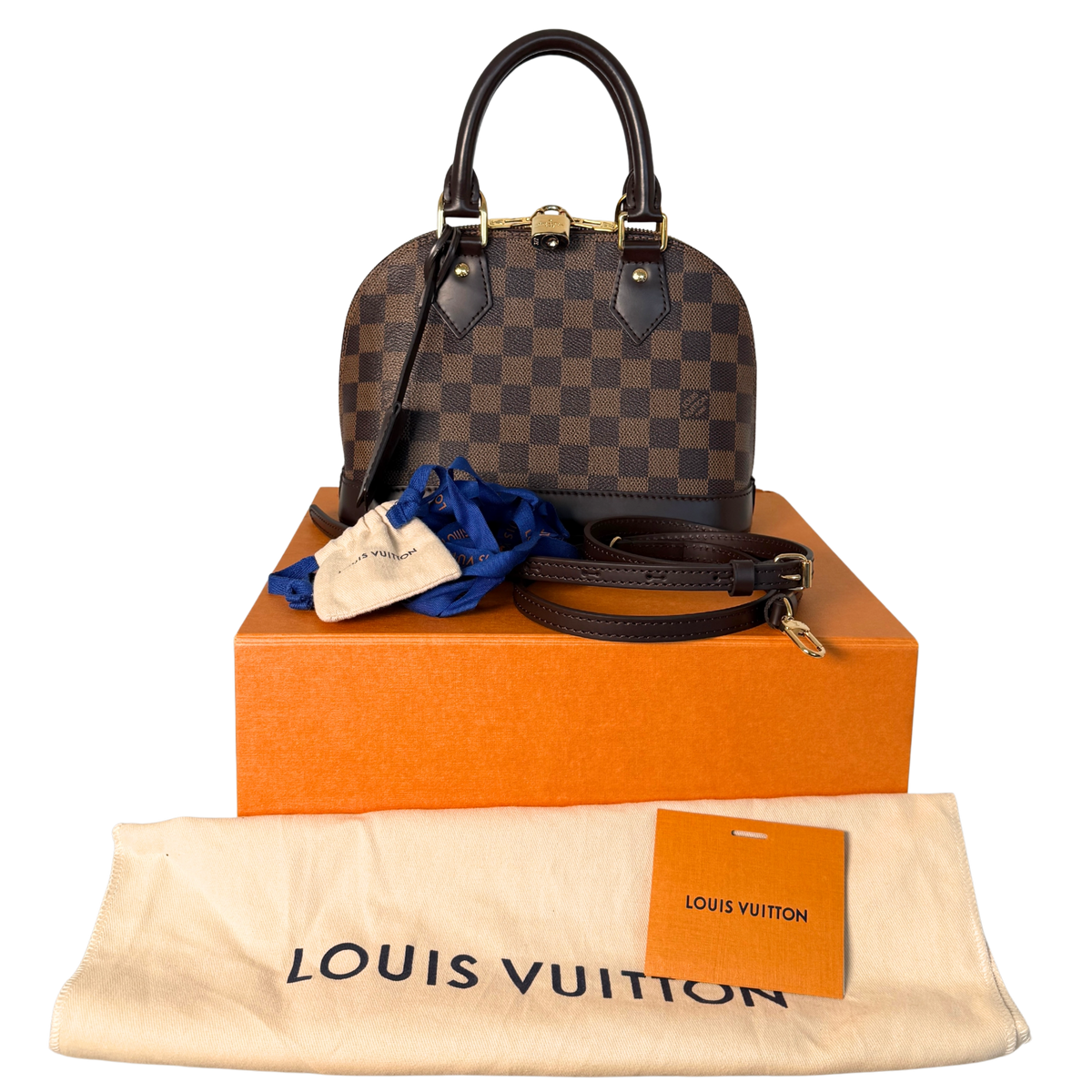 Louis Vuitton Alma BB Ebene Canvas N40606 Braun Fullset / sehr gut Louis Vuitton
