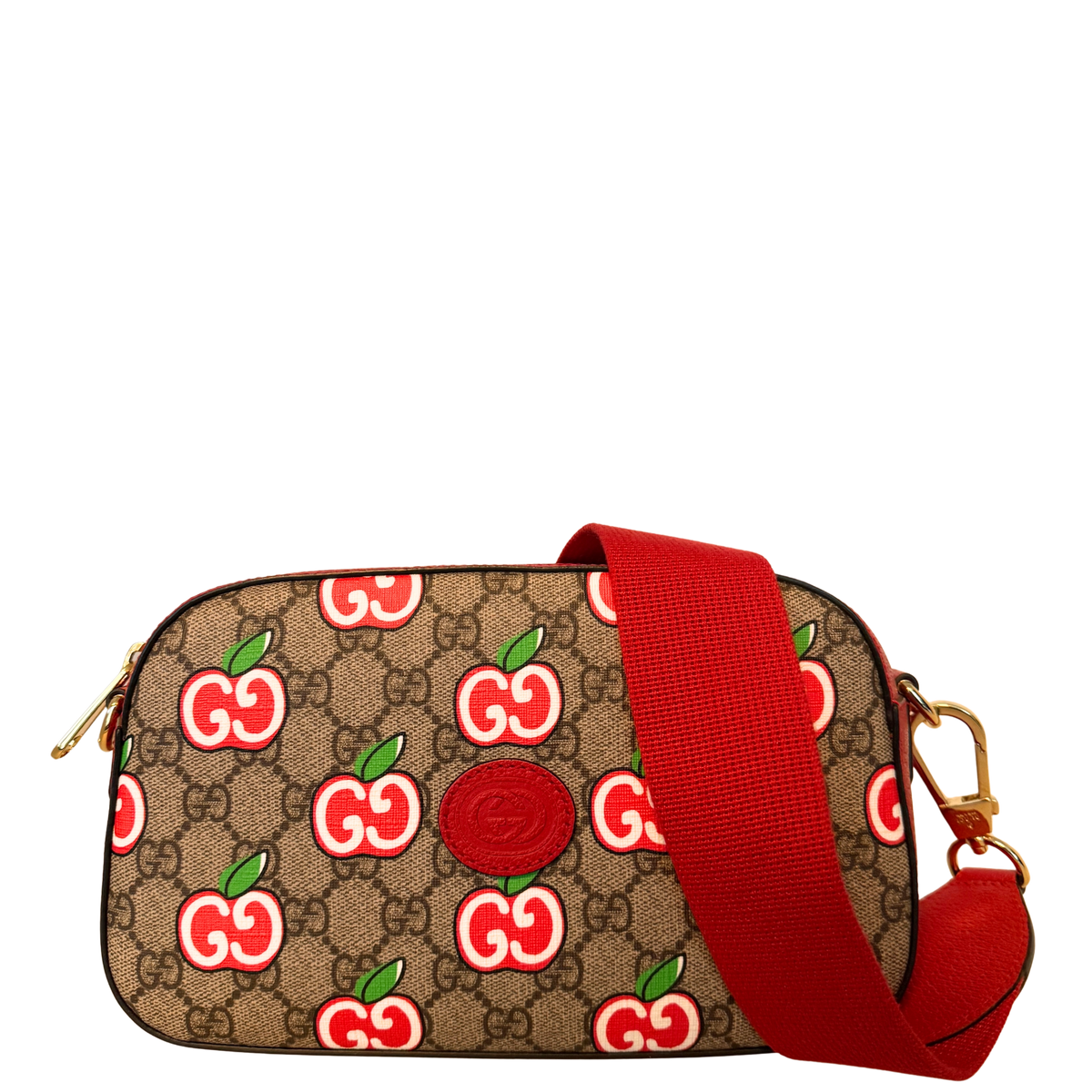 Gucci GG Supreme Apple Camera Bag Rot / sehr gut Gucci