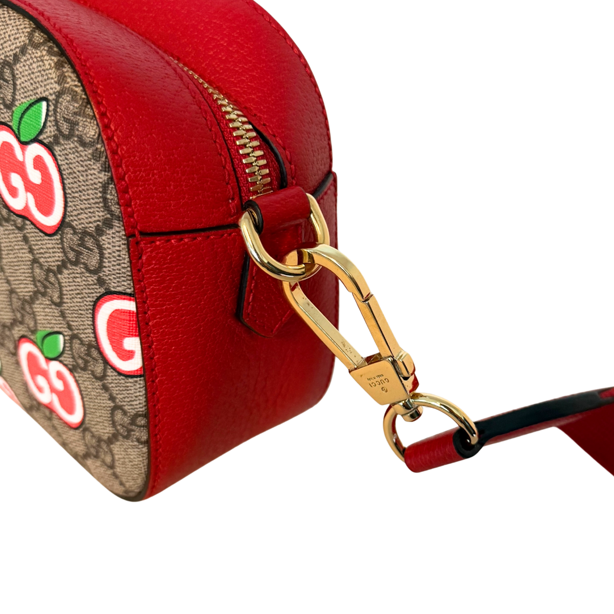 Gucci GG Supreme Apple Camera Bag Rot / sehr gut Gucci