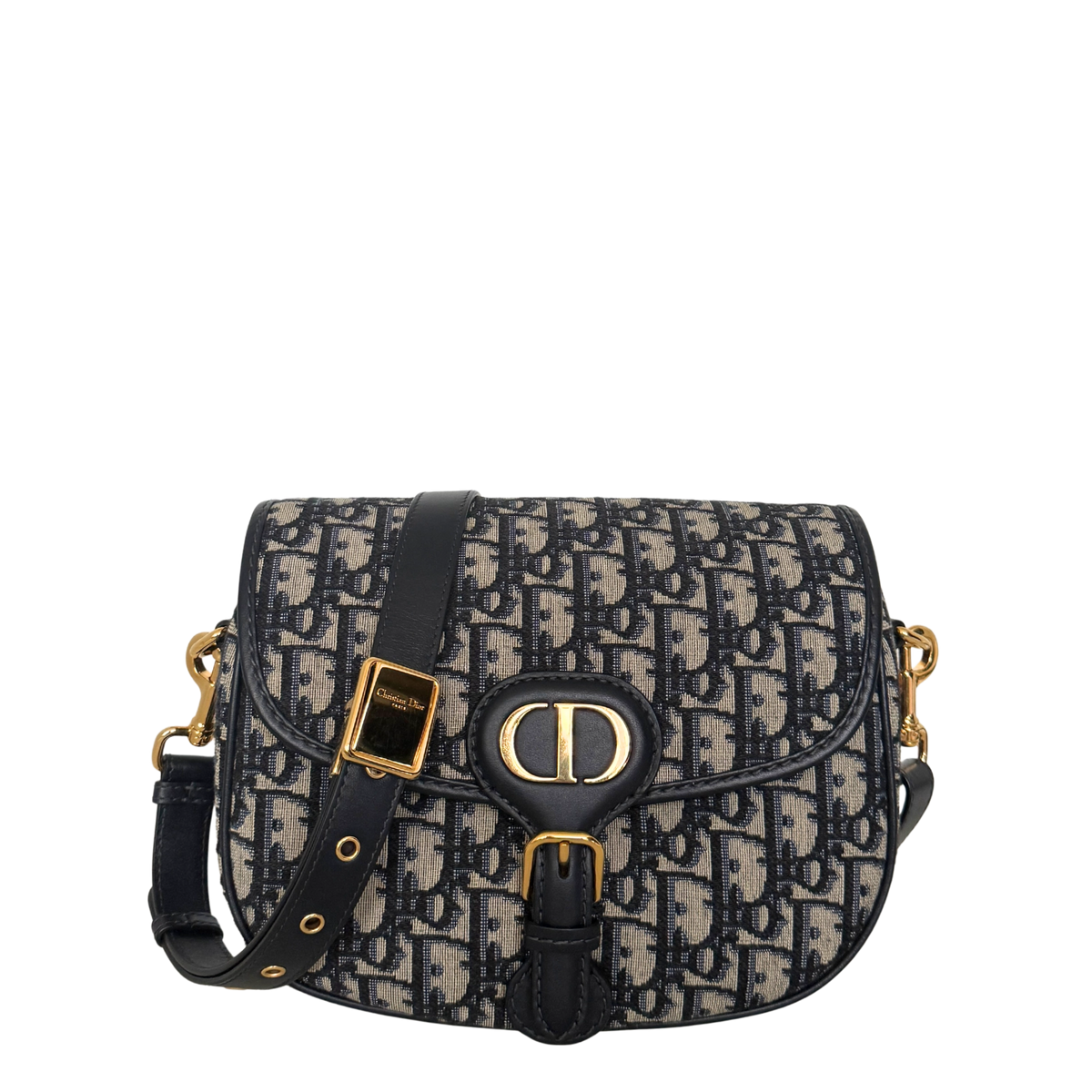 Dior Bobby Tasche Medium Dior Oblique Jacquard Blau  / neuwertig Dior