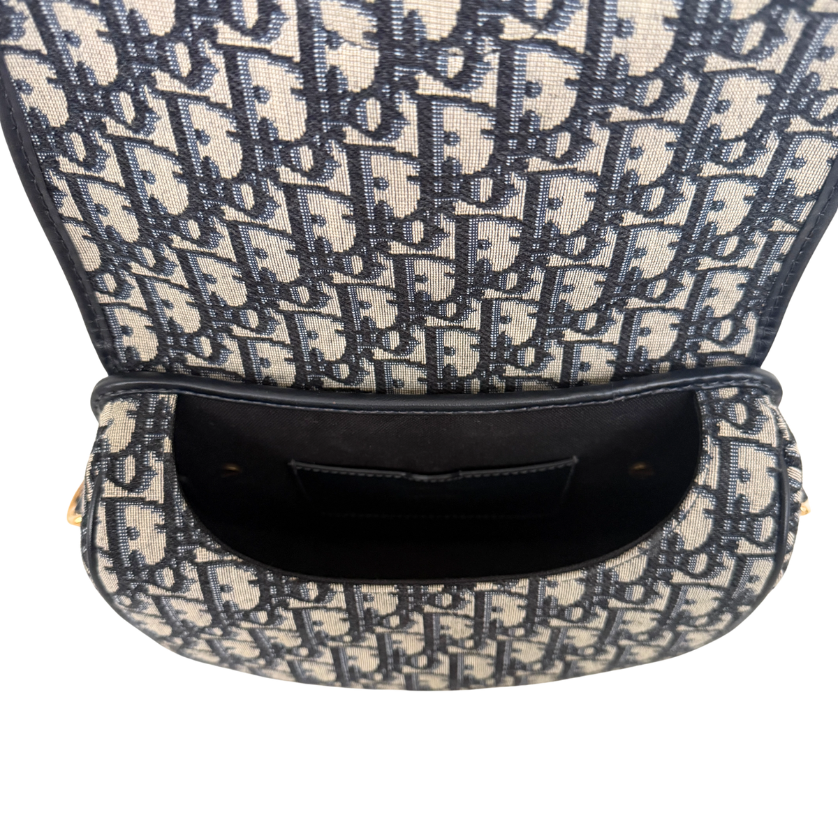 Dior Bobby Tasche Medium Dior Oblique Jacquard Blau  / neuwertig Dior