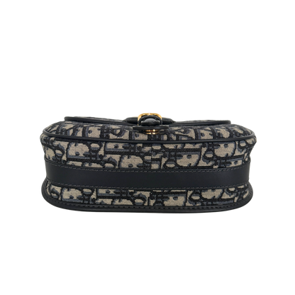 Dior Bobby Tasche Medium Dior Oblique Jacquard Blau  / neuwertig Dior