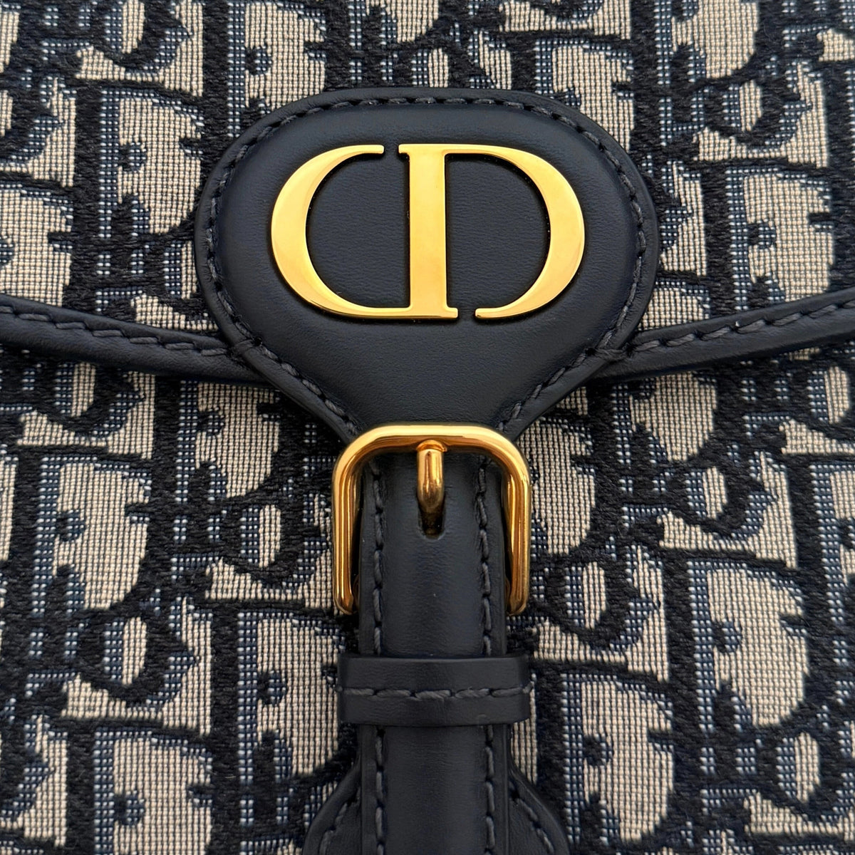 Dior Bobby Tasche Medium Dior Oblique Jacquard Blau  / neuwertig Dior