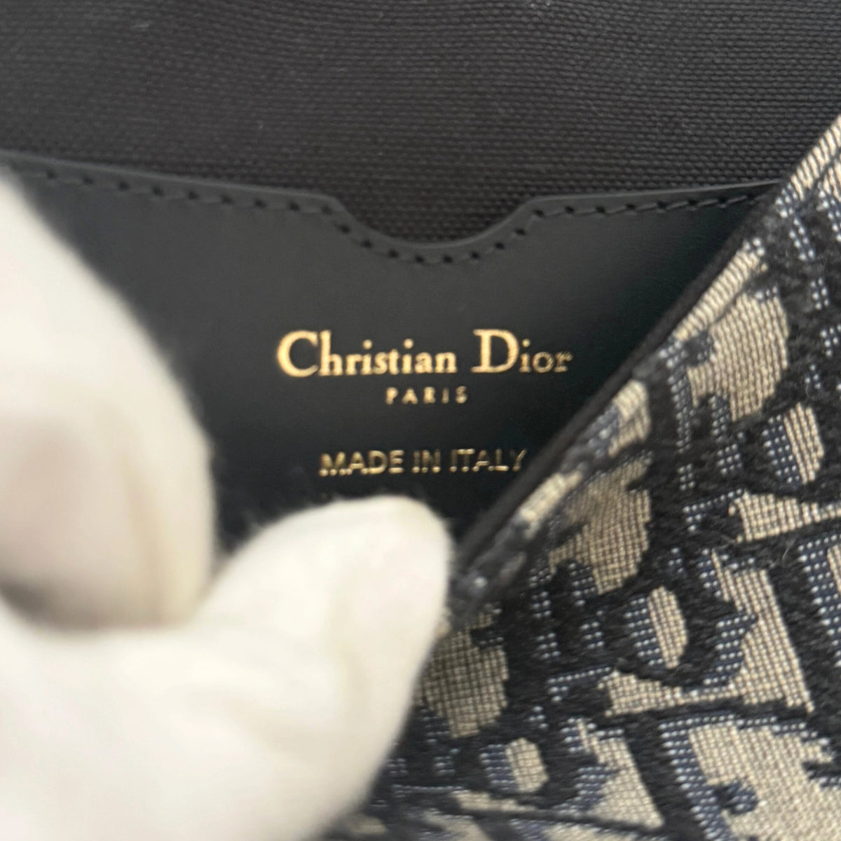 Dior Bobby Tasche Medium Dior Oblique Jacquard Blau  / neuwertig Dior