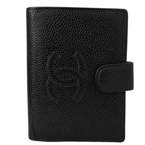 Chanel Timeless CC French Wallet Caviar Leer zwart