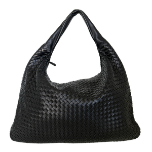 Bottega Veneta Hobo Tas Large Zwart