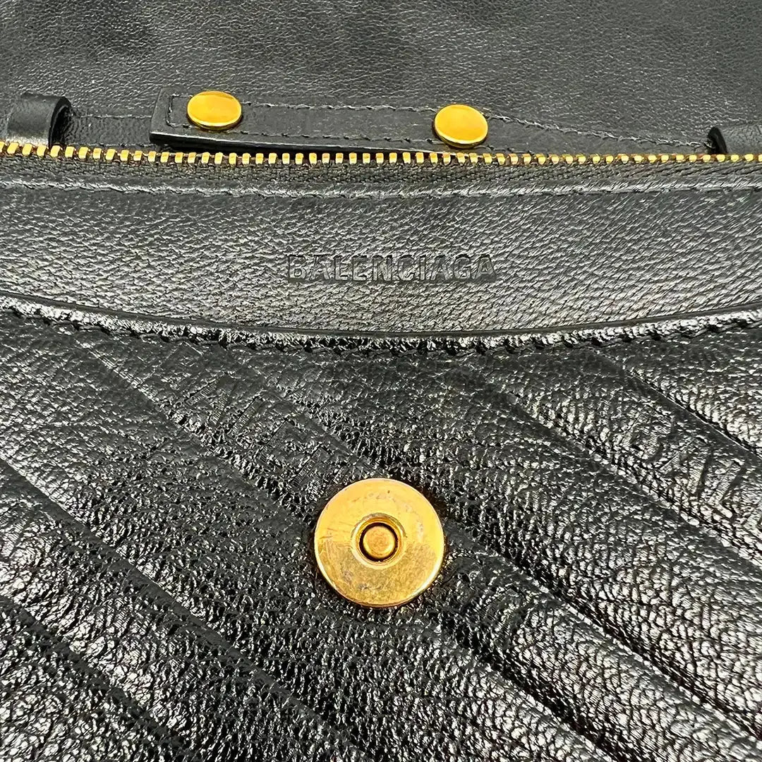 Balenciaga BB Chain Wallet schwarz / sehr gut Balenciaga