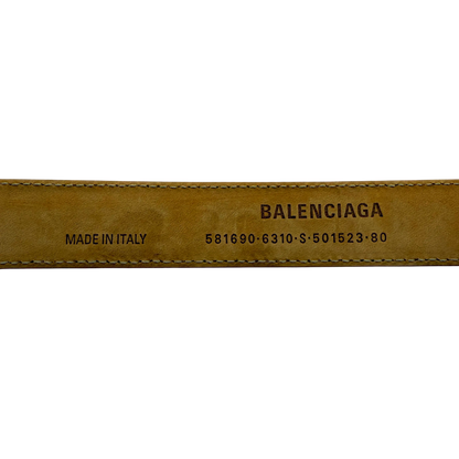 Balenciaga Crododile Effect Gürtel Altrosa 80  / neuwertig Balenciaga