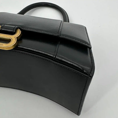 Balenciaga Hourglass S Small Bag Leder schwarz / sehr gut Balenciaga