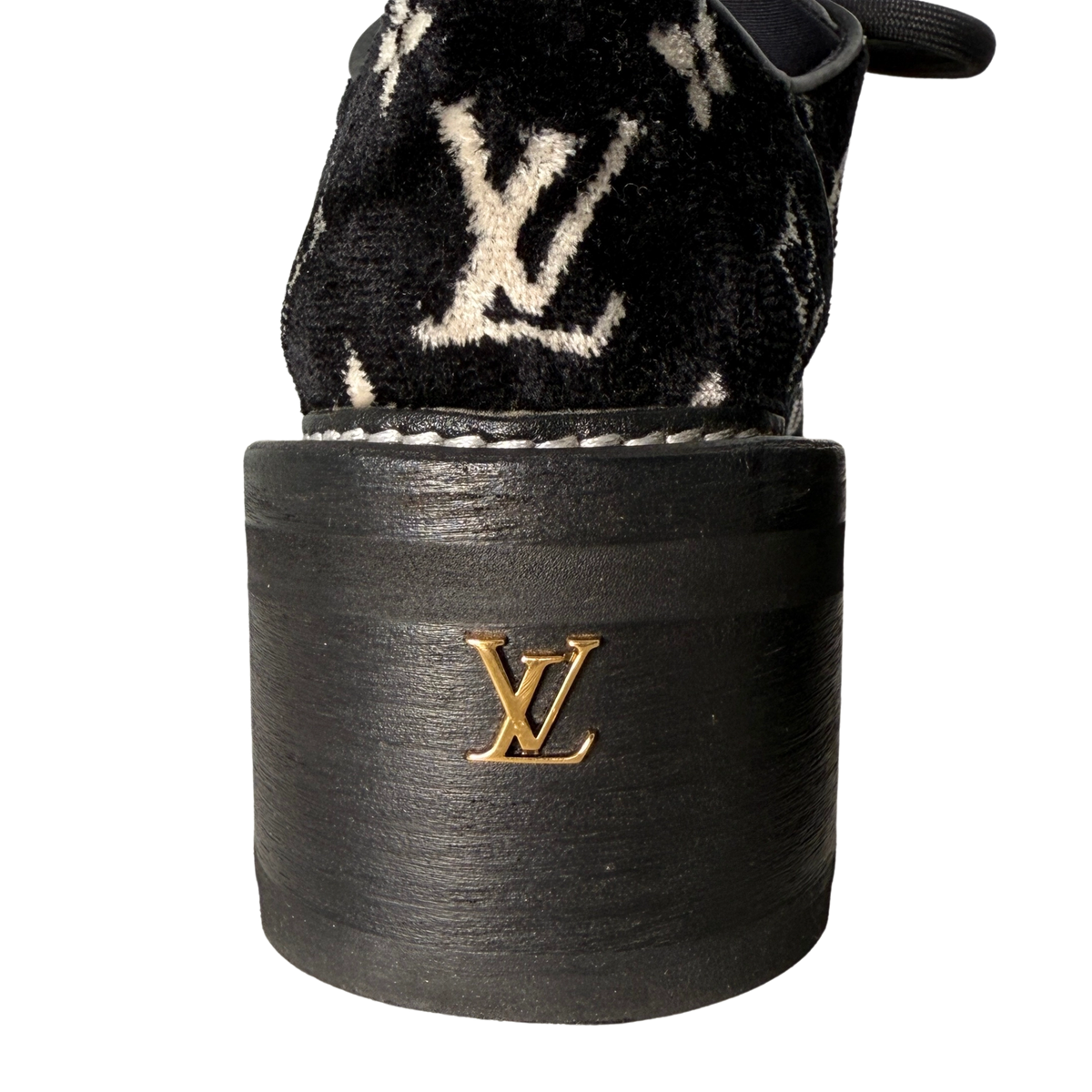Louis Vuitton Beaubourg Plateau-Schuhe Größe 38 Schwarz Fullset / sehr gut Louis Vuitton