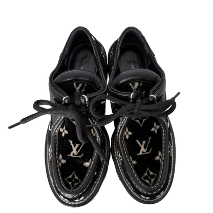 Louis Vuitton Beaubourg Plateau-Schuhe Größe 38 Schwarz Fullset / sehr gut Louis Vuitton
