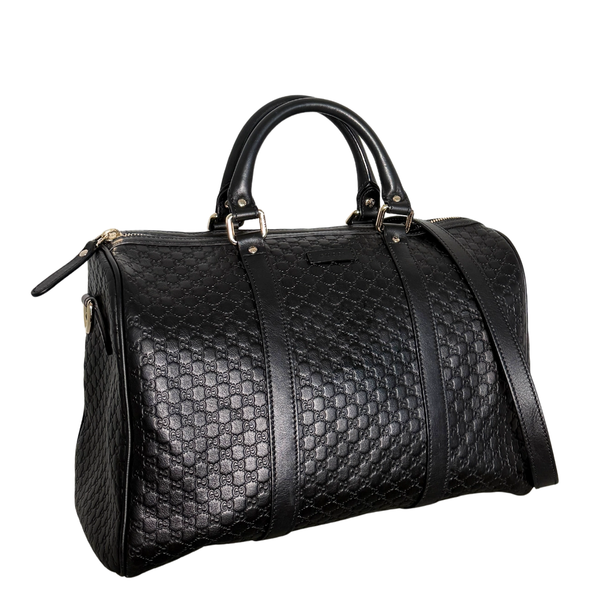 Gucci Microguccissima Boston Bag Schwarz / sehr gut Gucci