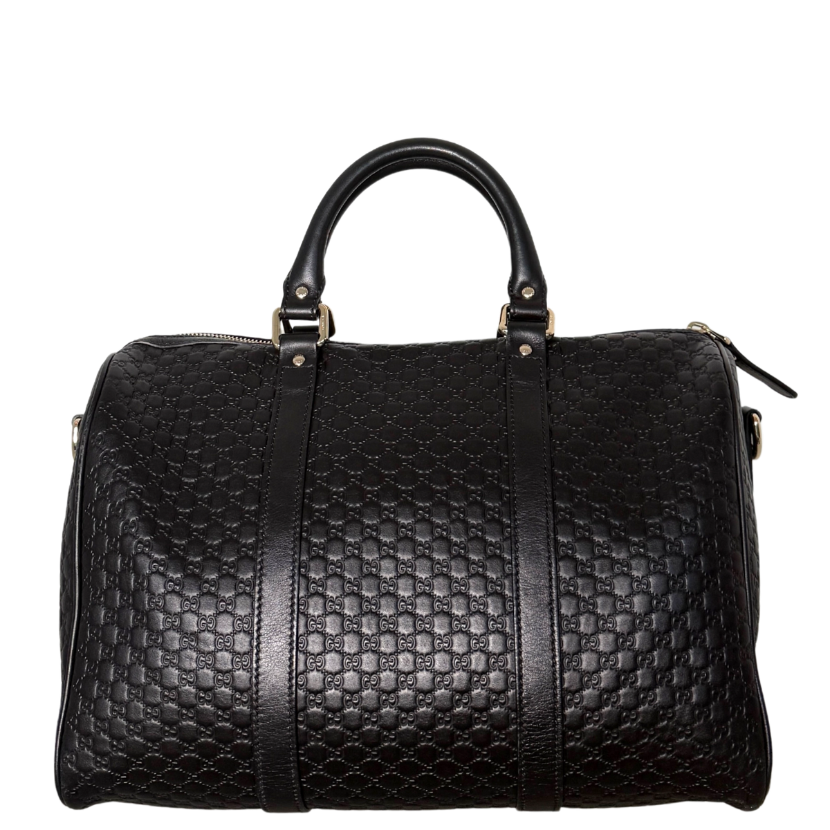 Gucci Microguccissima Boston Bag Schwarz / sehr gut Gucci