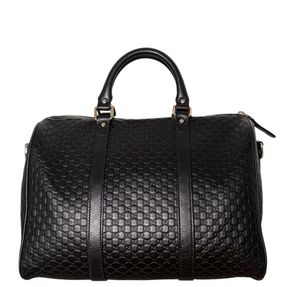 Gucci Microguccissima Boston Bag Schwarz / sehr gut Gucci