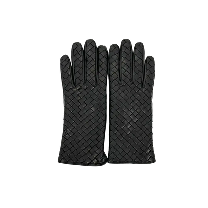 Bottega Veneta Intrecciato Leder Handschuhe Bottega Veneta