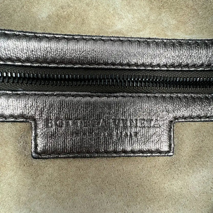 Bottega Veneta Intrecciato Leder Hobo Bag metallic Gold /sehr gut Bottega Veneta