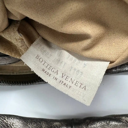 Bottega Veneta Intrecciato Leder Hobo Bag metallic Gold /sehr gut Bottega Veneta