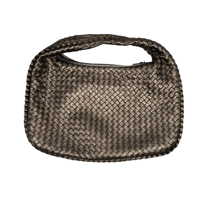 Bottega Veneta Intrecciato Leder Hobo Bag metallic Gold /sehr gut Bottega Veneta