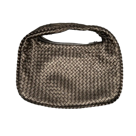 Bottega Veneta Intrecciato Leder Hobo Bag metallic Gold /sehr gut Bottega Veneta